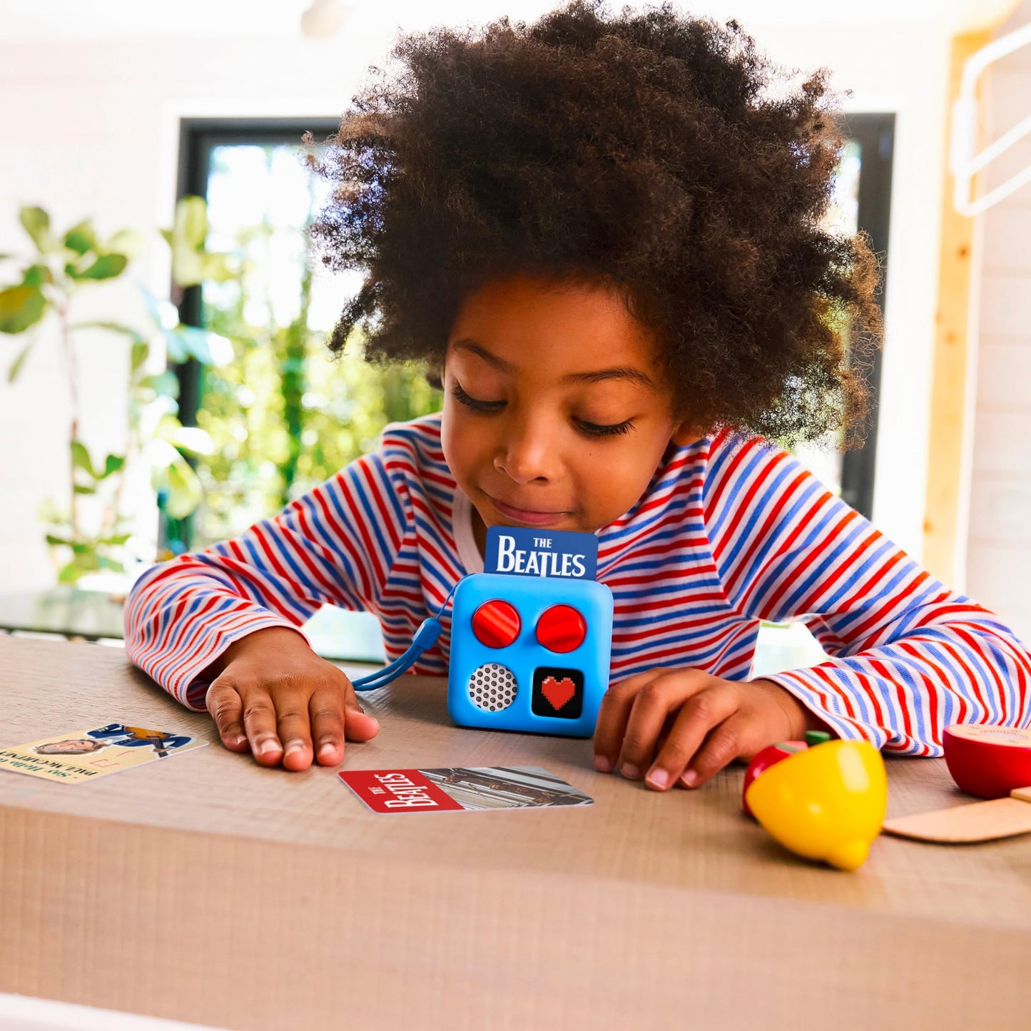 Yoto Mini (2024 Edition) + Make Your Own Card - Kids Screen-Free Bluetooth Audio Player, All-In-1 Travel Device Plays Stories Mu