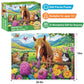 500 Piece Puzzle For Adults- Cats And Horses Puzzle| Recycled Paper Farm Jigsaw Puzzles 500 Pieces | Challenging Family Activity