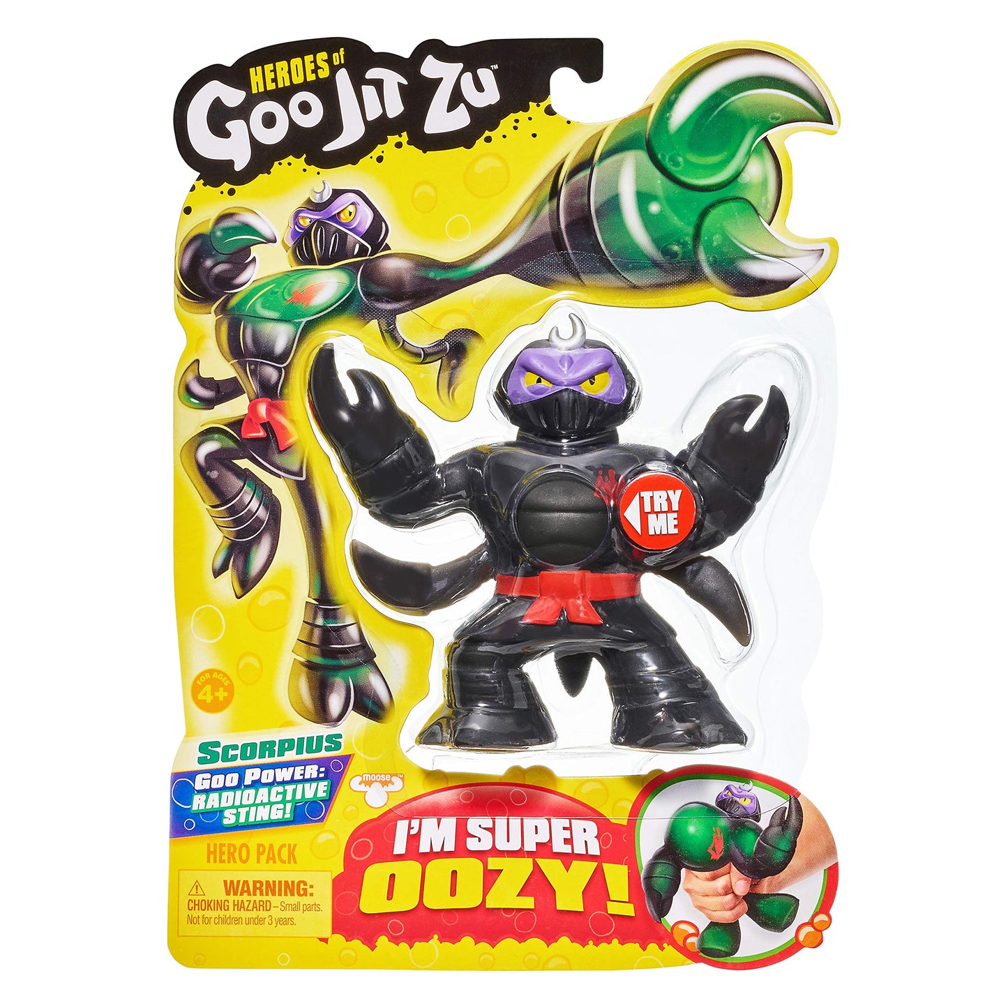 Heroes of Goo Jit Zu Oozy Scorpion Action Figure, Multicolor, Model 41027, Durable Plastic Toy