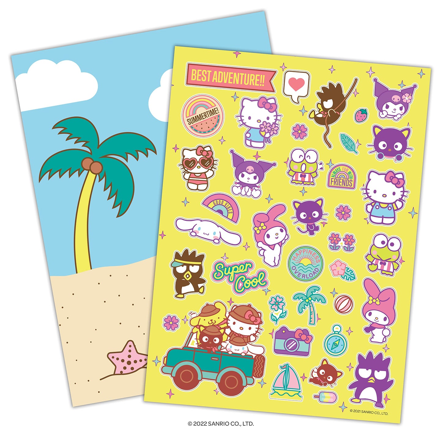 Bendon Hello Kitty and Friends Create a Scene Over 350 Stickers, Activity Pad to Color