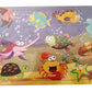 NPRC Wooden Colorful Learning Educational Puzzle Board Tray for Kids, Size 30cm X 22cm (Water Animals)