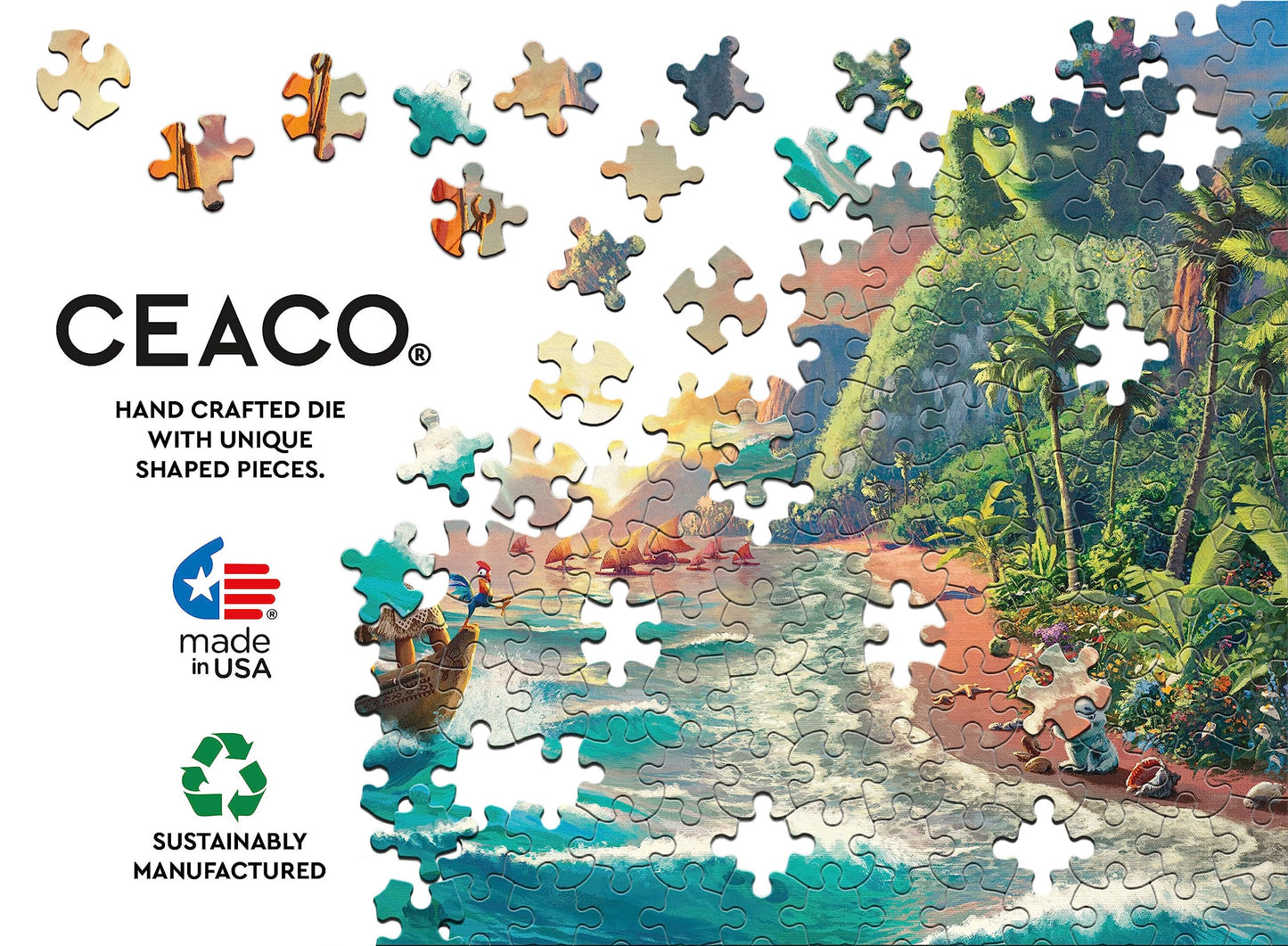 Ceaco - Foil Puzzle - Thomas Kinkade - Moana - 500 Piece Jigsaw Puzzle