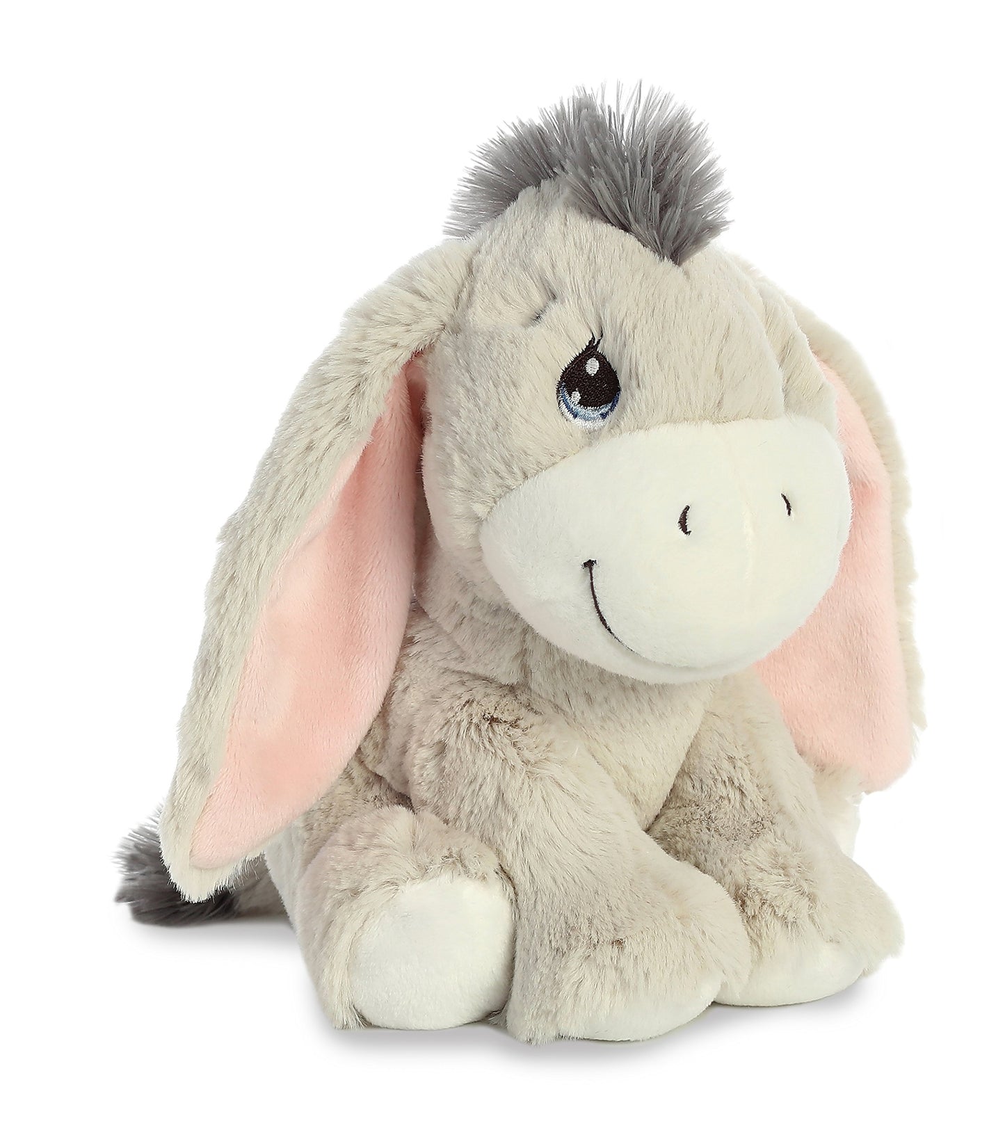 Aurora® Inspirational Precious Moments™ Dusty Donkey Stuffed Animal - Cherished Memories - Enduring Comfort - Gray 8.5 Inches