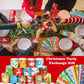 LUYI 148 PCS Christmas Slap Bracelets Christmas Party Favors Supplies for Xmas Slap Snap Bracelets Bulk Christmas Toys for Chris