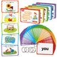 Coogam Sight Words Educational Flashcards - 220 Dolch Sightwords Game With Pictures & Sentences,Literacy Learning Reading Cards Toy For Kindergarten,Home School Kids 3 4 5 Years Old