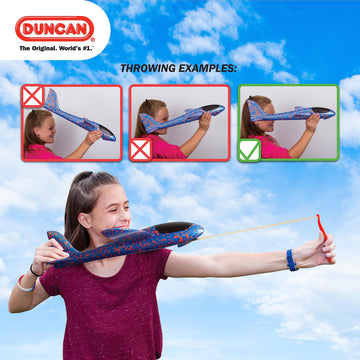 Duncan X-19 Glider With Reversible Wings- Yellow With Red Wings