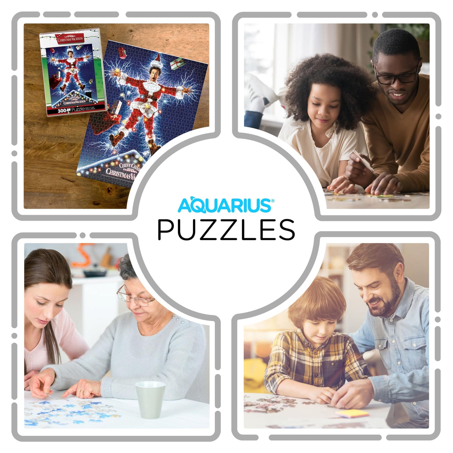 Aquarius Christmas Vacation Vuzzle (300 Piece Jigsaw Puzzle) - Glare Free - Precision Fit - Officially Licensed Christmas Vacation Merchandise & Collectibles - 8.5 X 11.5 Inches