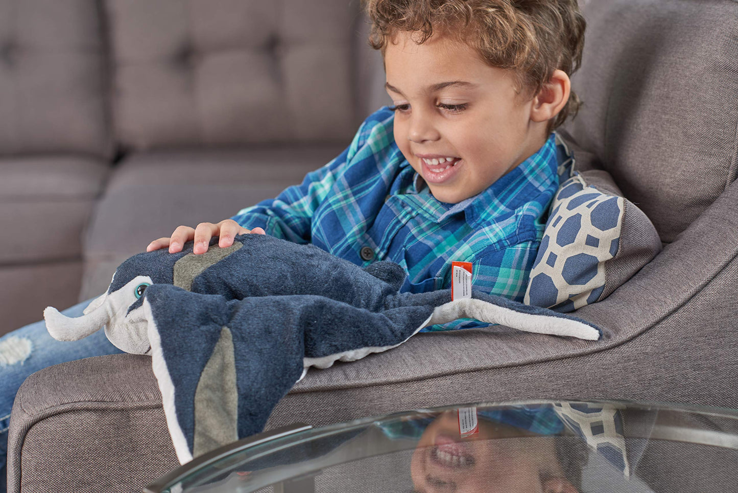 Wild Republic Manta Ray Cuddlekins, Stuffed Animal, 12 inches, Gift for Kids, Plush Toy, Fill is Spun Recycled Water Bottles (22