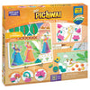 Imagimake Diy Pichwai Art Kit | Make 12 Paintings | Pichwai Painting & Colouring Kit Using Water Brush Pen & Stamps | Art & Craf