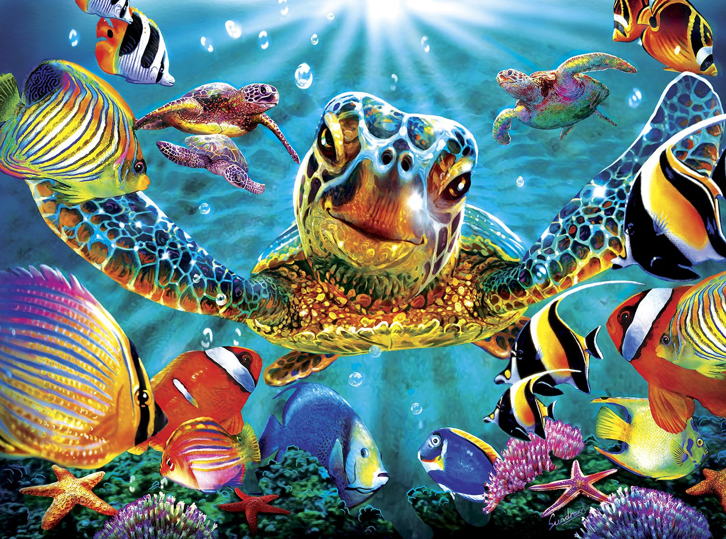 Buffalo Games - Steve Sundram - Tiny Bubbles - 1000 Piece Jigsaw Puzzle For Adults - Challenging Puzzle Perfect For Game Nights - Finished Size Is 26.75 X 19.75