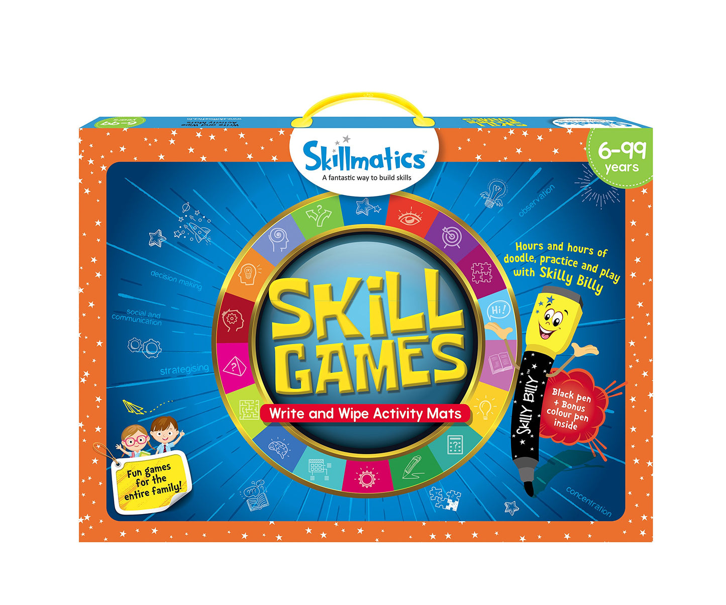 Skillmatics Educational Game : Skill Games | Reusable Activity Mats With 2 Dry Erase Markers | Gifts & Learning Tools For Ages 6 And Up