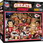 MasterPieces 500 Piece Sports Jigsaw Puzzle for Adults - NFL Kansas City Chiefs All-Time Greats - 15x21