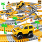 Kids Toys 253 Pcs Construction Race Tracks Toy For 3 4 5 6 7 8 Year Old Boys Girls, 5 Pcs Construction Truck Car And Flexible Track Play Set Create A Engineering Road Games Toddler Toys Birthday Gifts