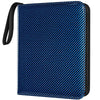 Card Binder for Toploaders  Portable 4 Pockets Trading Card Holder Albums for Sports  Trading  and Gaming Cards Blue