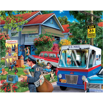 White Mountain It's The Mailman Puzzles for mature-themeds 1000 Pieces Jigsaw Puzzle for Summer
