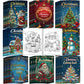 Enxhz 48 Pack Christmas Coloring Books Party Favors for Kids Girls Boys, Bulk Xmas Holiday Coloring Books, Xmas Stockings Goodie