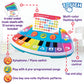 Hap-P-Kid Magic Touch Baby Piano, Toddler Music Toy, Infant Touch Sensor Musical Instrument, Switch Between Xylophone, Kids Play