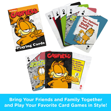 Aquarius Garfield Playing Cards - Garfield Themed Deck Of Cards For Your Favorite Card Games - Officially Licensed Garfield Merc