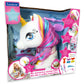 Lexibook - Interactive Style Head Unicorn To Sublimate, Long And Silky Hair, Interactive, Magic Musics With Set Of Accessories, For Kids 3+ - Shuni