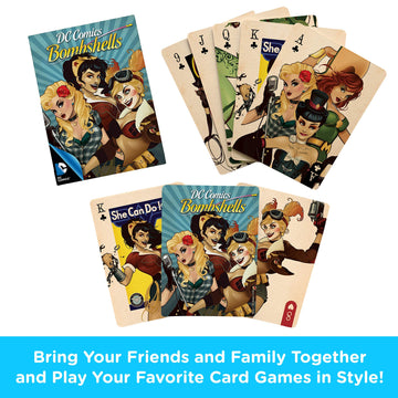 Aquarius Dc Comics Bombshells Playing Cards - Bombshells Themed Deck Of Cards For Your Favorite Card Games - Officially Licensed Dc Comics Merchandise & Collectibles