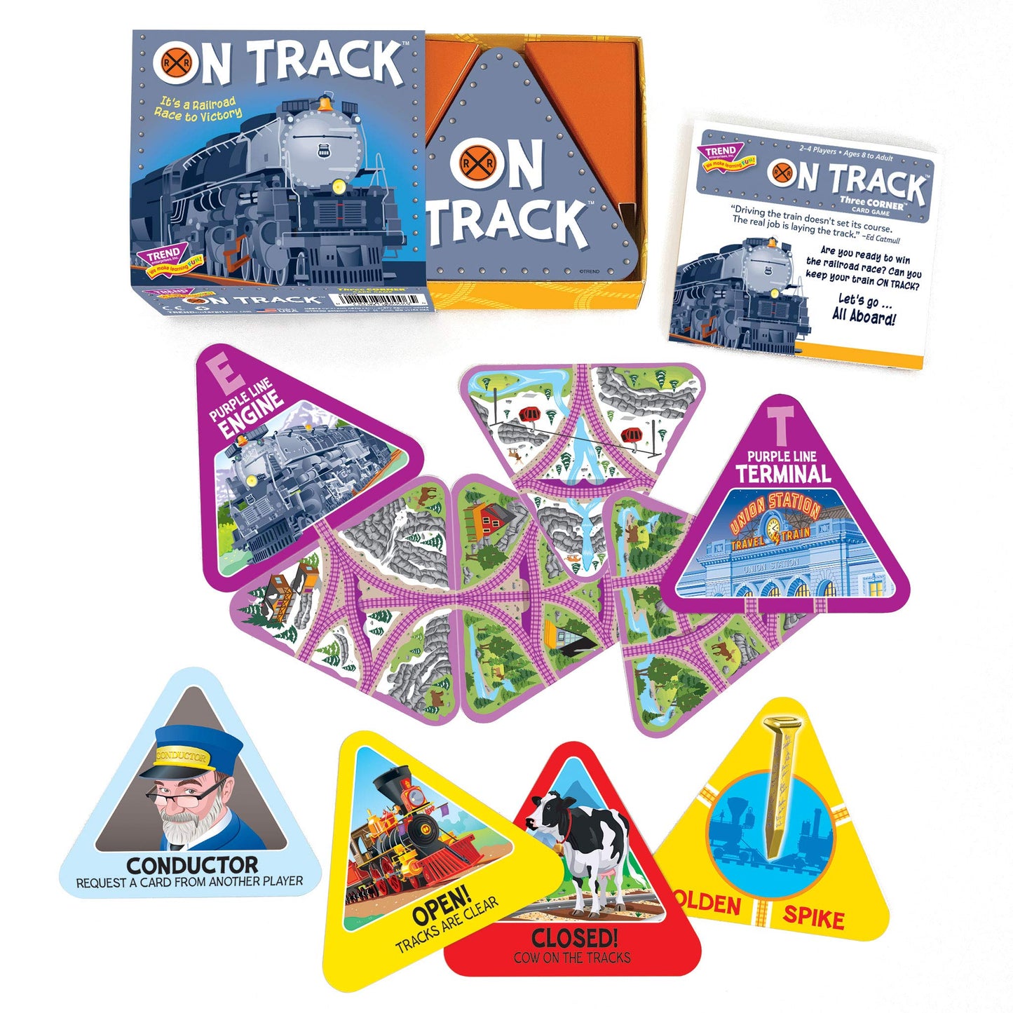 On Track Three Corner Card Game