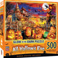 Masterpieces 500 Piece Glow In The Dark Halloween Jigsaw Puzzle - All Hallow'S Eve - 15'X21'
