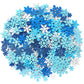 SEPGLITTER Snowflake Stickers, 600Pcs Foam Decals, Winter Glitter, Self-Adhesive EVA, for DIY Craft Projects, Christmas Decorati