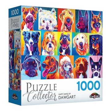 Roseart - Puzzle Collector - Happy Dawgs - 1000 Piece Jigsaw Puzzle For Adults