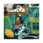 Fred 500 Piece Jigsaw Puzzle  Moth Girl - mature-themed Puzzle Printed with Soy Ink with Matte Finish  Includes Reference Poster & Storage Bag - Fun Creative Hobby for Home - Art by Yas Imamura