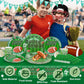 Lmjunzz 121Pcs Super Bowl Football Party Supplies Set, Serves 30 Guests Including Football Paper Plates, Dessert Plates, Napkins