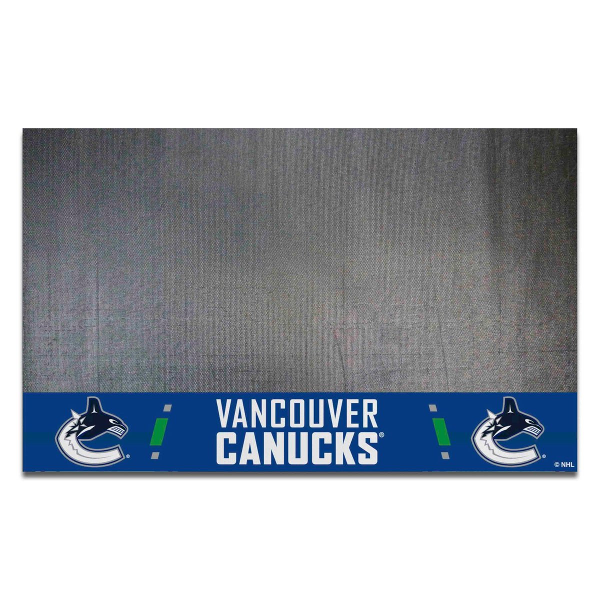 FANMATS 14252 Vancouver Canucks Vinyl Grill Mat - 26in. x 42in. - Deck Patio Protective Mat | Oil, flame, and UV resistant