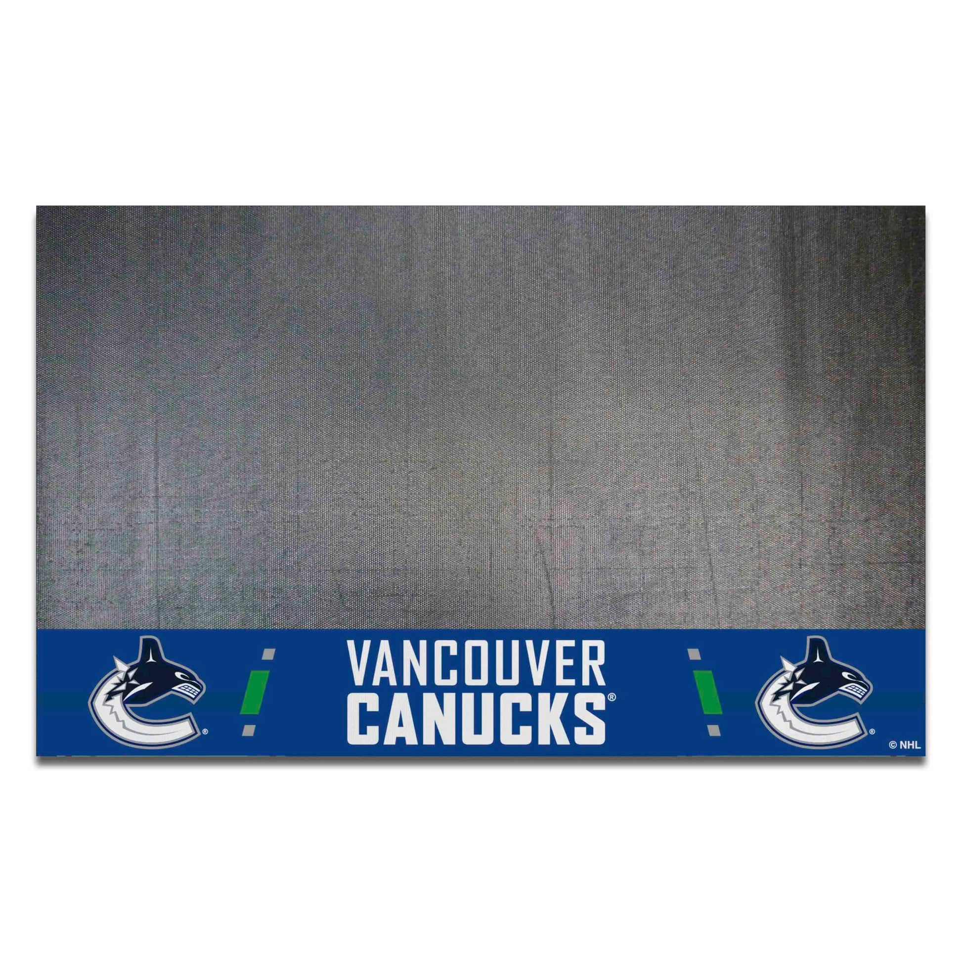 FANMATS 14252 Vancouver Canucks Vinyl Grill Mat - 26in. x 42in. - Deck Patio Protective Mat | Oil, flame, and UV resistant