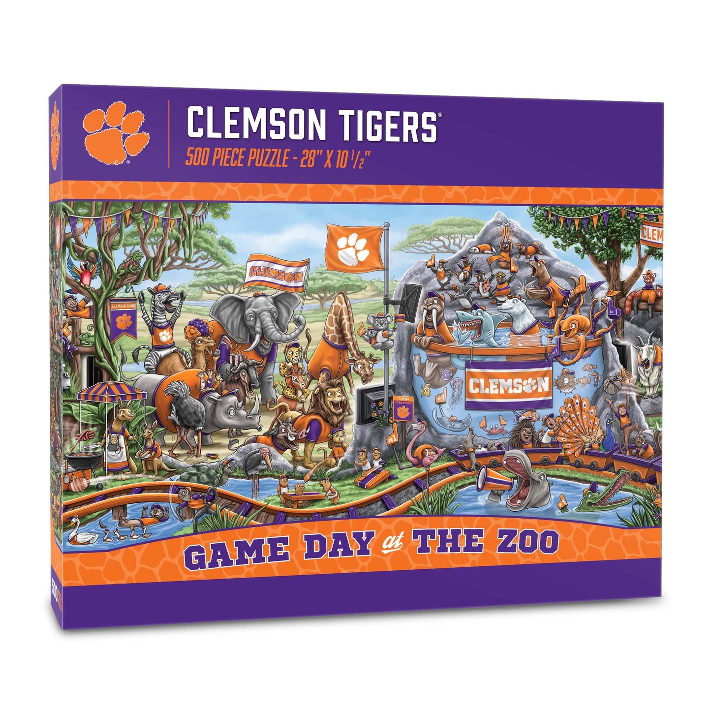YouTheFan NCAA Clemson Tigers Game Day at The Zoo 500pc Puzzle