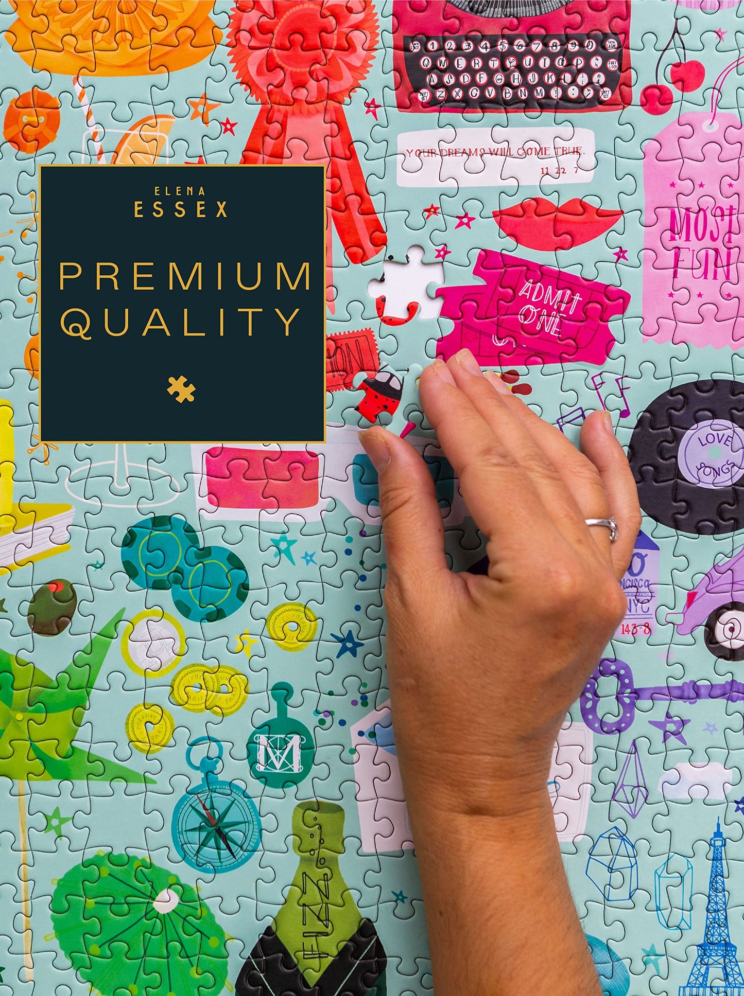 Elena Essex Jigsaw Puzzles 1000 Pieces for mature-themeds - Favorite Things | mature-themed Puzzles | 1000 Piece Puzzle for mature-themeds | Puzzle Presents for Women | Jigsaw Puzzle Size 28 x 20 inches