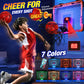 Ropoda Indoor Basketball Hoop, Mini Hoop With 7 Led Lights, 3 Modes Scoreboard, Mini Hoop With 4 Balls Over The Door, Basketball
