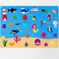 WATINC 45Pcs Under The Sea Teaching Felt Board Story Set 3.5 Ft Ocean Creatures Aquarium Storytelling Flannel Interactive Play K