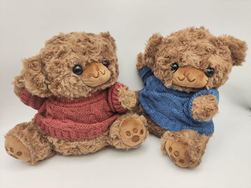 Gjlzfwbx Teddy Bear Plush Toy, 9 Inches Teddy Bear Stuffed Animal Christmas Birthday Valentine'S Day Gifts For Kids Girl Friends