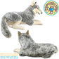TigerHart Plush Dog - Winry The Wolf, 27 Inch, White, Soft Polyester Stuffed Animal