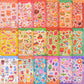 Tageenla Scratch and Sniff Stickers, 72 Sheets, 1500+ Scented Food Themes, Colorful Paper Stickers for Classroom Rewards
