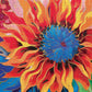 Cross & Glory - Firelit Dahlia's Dance - 1000 Piece Jigsaw Puzzle for mature-themeds | Vibrant Artistry | enhanced Quality | Satin Finish