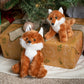The Petting Zoo Fox Stuffed Animal Plushie, 6" Brown Plush Toy, Made from Recycled Materials, Model 421009
