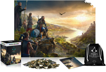 Good Loot Assassins Creed Valhalla Vista Of England Puzzles Premium Box Sack Poster Computer Game Puzzles For Teenagers And Adul