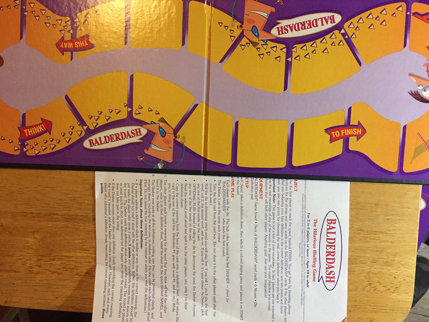 Balderdash, The Hilarious Bluffing Game (1995) By Bladerdash