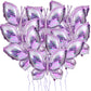NOVWANG Butterfly Balloons, 10 Pcs 40 Inch Purple Pink Butterfly Foil Mylar Balloons Favors Butterfly Themed Party Wedding Birth