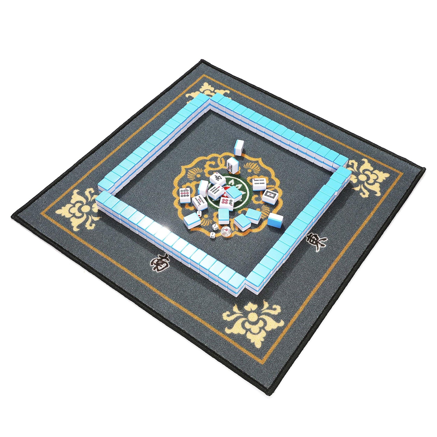 Mose Cafolo Professional Chinese Mahjong Game Set 146 Numbered Large Size Tiles With Carrying Travel Case, Complete Mahjong Tiles Set (Majiang, Mah-Jongg, Ma Jong)