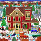 Springbok'S Winter Bed And Breakfast 500 Piece Jigsaw Puzzle By Artist Mark Frost Features A Classic Image Of Winter Travels