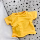 Augfrog 5 Pcs T-Shirts For 18 Inch Dolls, Summer Outfit Doll Clothes, Short Sleeved Classical Tee (Yellow)