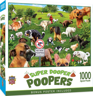 Masterpieces 1000 Piece Jigsaw Puzzle For Adults And Family - Super Dooper Poopers - 19.25'X26.75'