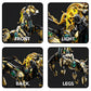 CSNRHG Mechanical Horse Building Block Set - Large DIY Model Kit for Kids, Movable Legs, Gold, Model 13088