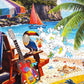 Springbok Tropical Paradise 1000 Piece Jigsaw Puzzle - Escape to a Tropical Paradise with This Colorful Beachside Image